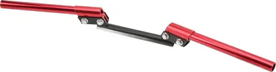 Productafbeelding van Stuur voor motorfiets, 22 mm, universeel verstelbaar stuur voor sportauto's, scooters, quads, brommers, terreinwagens, rood