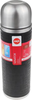 Produktbild von Emsa Senator Isoflasche, Fassungsvermögen 1,0 L - Farbe: Schwarz; 515714