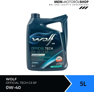 Produktbild von Wolf OfficialTech 0W-40 C3 SP 5 Liter