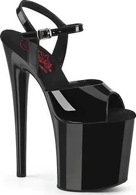 Produktbild von NAUGHTY-809 Damen Sandale von Pleaser, Schwarz Glanz , EU 39, US 9