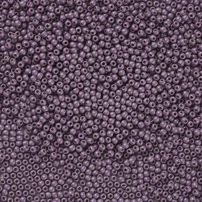 50g Rocailles Glasperlen ca. 2,3x1,5mm 1mm Bohrung Perlen Schmuck grauflieder