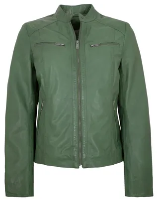 Produktbild von Jilani Collection - Damen Lederjacke Lammnappa salbei : 42