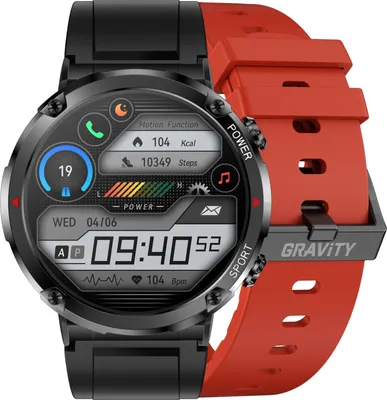 Immagine prodotto di Smartwatch Gravity GT21-6 + cinturino in silicone rosso
