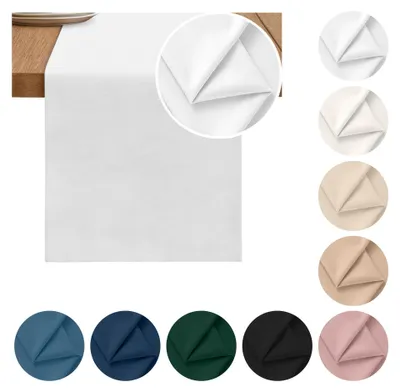 Produktbild von MEBLE ODNOWA, Samt-Tischläufer, Samt Tischdeko, Schneeweiß, 40 × 275 cm, Elegant, Velours, Strapazierfähig, Maschinenwaschbar, Pflegeleicht