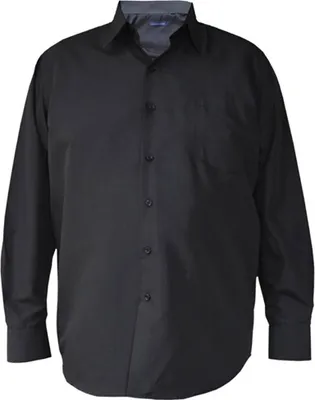Immagine prodotto di Camicia elegante oversize da uomo LAVECCHIA HLA1314-01 Nero 4XL