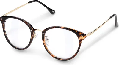 Produktbild von Navaris Retro Brille ohne Sehstärke - Damen Herren Vintage 50er Nerd Brille - Nerdbrille ohne Stärke - mit Metallbügeln