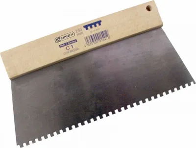 Produktbild von Connex Zahnspachtel 250 mm, Zahnung viereckig 4 x 4 mm