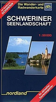 Obrázok produktu pre Schweriner Seenlandschaft 1 : 50 000. turistická a cyklistická mapa