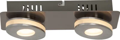 Produktbild von Brilliant Crossing LED 4W WA/DE2 Wand- und Deckenleuchte, 2-flammig; G08529/21