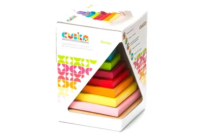 Produktbild von PYRAMIDE BUNTE HöLZERNE PYRAMIDE MUSTER BILDUNGS-PYRAMIDE