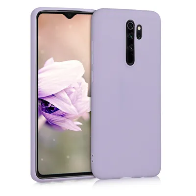 Produktbild von kwmobile Hülle kompatibel mit Xiaomi Redmi Note 8 Pro Hülle - weiches TPU Silikon Case - Cover geeignet für kabelloses Laden - Lavendel