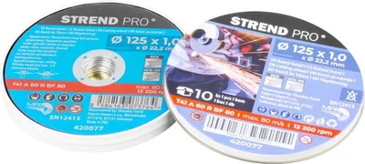 Immagine prodotto di Disco Strend Pro 125x1,0x22,2 mm, da taglio per metallo, confezione 10 pz