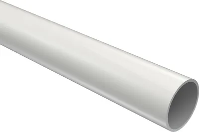 Produktbild von Interdeco Rundrohr / Metallrohr für Gardinenstangen 20 mm Ø Weiß, 160 cm