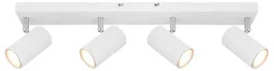 Produktbild von Deckenstrahler, Metall, weiß, 4 Flammig