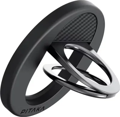 Imagen del producto de Soporte de anillo Pitaka MagEZ Grip 3, Compatible con MagSafe, Negro