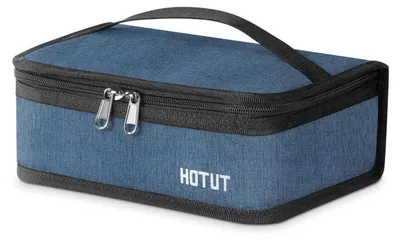 Image de Sac isotherme, 25 x 15 x 8 cm, bleu, pliable, pour femmes et hommes