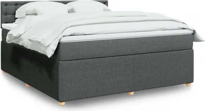 Produktbild von Maison Exclusive - Boxspringbett mit Matratze Dunkelgrau 180x200 cm Stoff