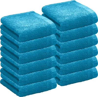 Produktbild von REDBEST Gästetuch Oceanside" 12er-Pack türkis 30x50 cm"