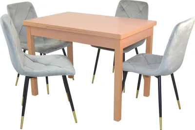 Produktbild von 5tlg. Tischgruppe bestehend aus Esstisch und 4 Stühlen
