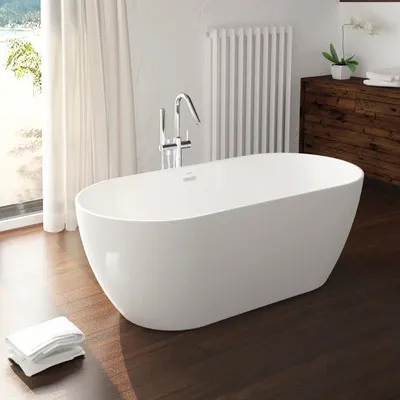 Produktbild von Jungborn Freistehende Badewanne TWO 75 x 150 cm weiß glänzend