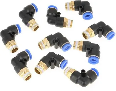 Obrázek produktu pro Sada pneumatických úhlových adaptérů 8 mm – G1/4 pro trubky – pneumatické nářadí.