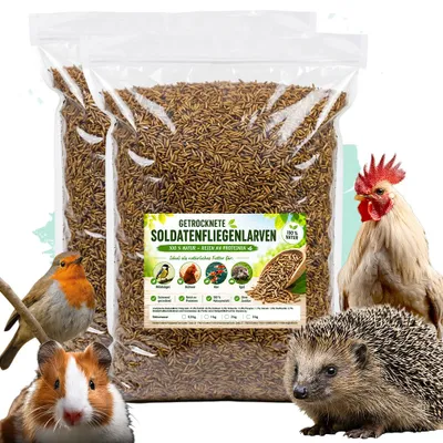 10 kg Soldatenfliegenlarven getrocknet