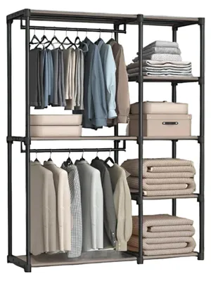Zdjęcie produktu dla Szafka organizacyjna do szafy – oszczędza miejsce – materiał: włóknina – wymiary: 43 x 124 x 182 cm