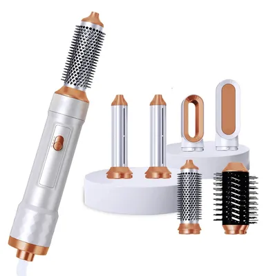 Image de Brosse-sèche-cheveux, technologie ionique, 3 réglages de température, BLANC, UE