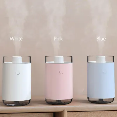 Imagen del producto de Humidificador de sal cristalina con luz de colores, capacidad de 260 ml. Humidificador portátil y silencioso con conexión USB, difusor de aceites esenciales, vapor frío. Ideal para escritorio, hogar, oficina, dormitorio y coche