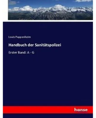 Obrázek produktu pro Handbuch der Sanitätspolizei