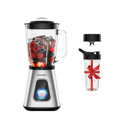 Obrázok produktu pre BioloMix smoothie mixér, príkon 1300 W, 1,5 l sklenená nádoba, SF701, 220 V