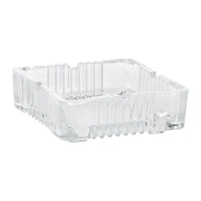Produktbild von Glas Aschenbecher eckig 10 x 10 cm Tisch Ascher Glasaschenbecher Tischaschenbecher