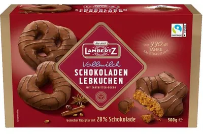 Produktbild von Lambertz Schokoladen Lebkuchen Vollmilch 500g