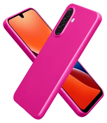 Produktbild von kwmobile Handyhülle für Samsung Galaxy A17 4G / 5G Hülle - Silikon Case metallisch schimmernd - Schutzhülle Cover - Metallic Pink