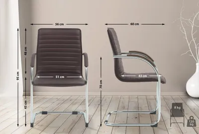 Immagine prodotto di set di 2 sedie da pranzo in Pelle finta - sedie in vimini - seduta e braccioli confortevoli