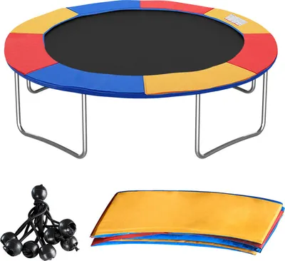 Zdjęcie produktu dla TolleTour – osłona na krawędź trampoliny, szerokość 28 cm, 100% odporność na promieniowanie UV, odporna na rozdarcia i warunki atmosferyczne, uniwersalna osłona sprężyn i krawędzi, kolorowa, rozmiar: Ø 244 cm