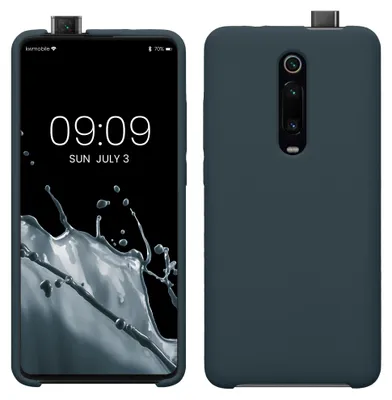 Produktbild von kwmobile Handyhülle für Xiaomi Mi 9T (Pro) / Redmi K20 (Pro) Hülle - Case Silikon - Kabelloses Laden - Schutzhülle Cover in Dunkler Schiefer