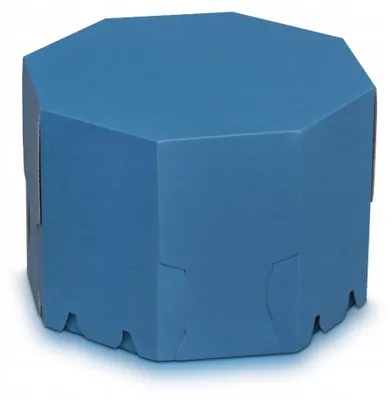 Produktbild von Rubicello Tortenverpackung Blau 27cm Durchmesser Höhenverstellbar