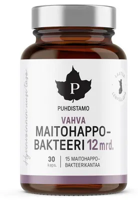 Produktbild von Puhdistamo Starke Milchsäurebakterien – 15 Stämme, 12 Mrd. Kulturen