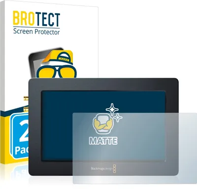 Produktbild von 2x BROTECT Schutzfolie für Blackmagic Design Blackmagic Video Assist 4K (7.0) Displayschutz Displayschutzfolie Folie Matt Entspiegelungsfolie