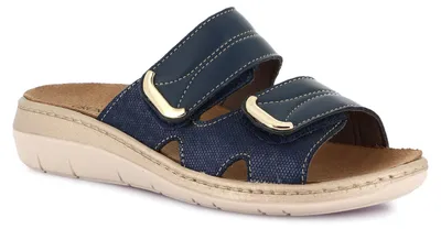 Produktbild von GRUNLAND DASA CE0775 Damenpantoffeln blau, Größe 1: 39
