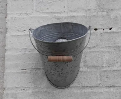 Produktbild von Eimer für Wand Pflanztopf Blumentopf Pflanzkübel Eisen verzinkt 20 cm