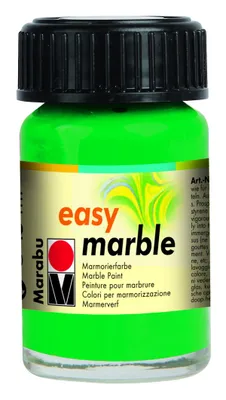 Produktbild von Marabu Marmorierfarbe "Easy Marble" saftgrün 15 ml Glas