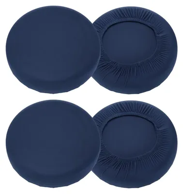 4 runde Krukbezüge 40-50 cm, waschbar, marineblau