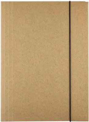 Image de Grand dossier à élastique A4 - 10 pièces - Carton naturel 300 g