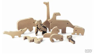 Obrázok produktu pre Bajo drevené puzzle džungľa obojstranné - vzdelávacia hračka 10 dielov