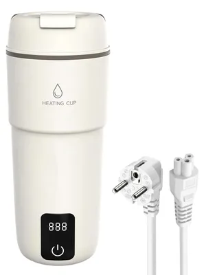 Reise-Wasserkocher klein, 4 Temp.-Stufen, 300 W, 304 Edelstahl, 350 ml