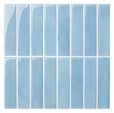 Produktbild von 3D Fliesenaufkleber Selbstklebend Blau - 10 Stück
