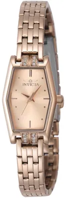 Obrázok produktu pre Invicta Angel 48133 Dámske Hodinky - Quartz Hnutie - Nerezová Oceľ s Rúžovým Zlatým Ciferníkom - 20 mm