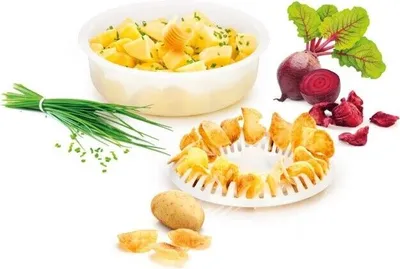 Produktbild von Tescoma Mikrowelle Kartoffel Kocher Chips Dampfkocher Mikrowellendose NanoCare